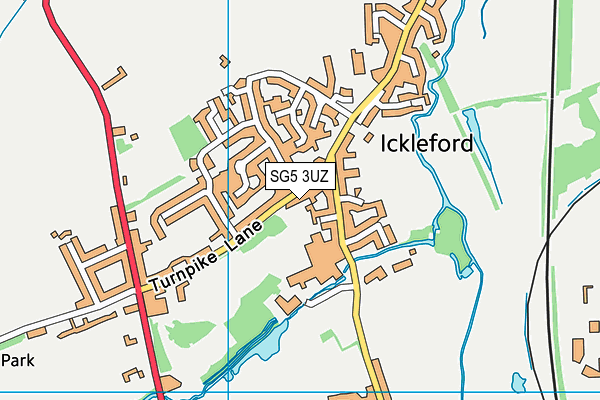 SG5 3UZ map - OS VectorMap District (Ordnance Survey) SG5 3UZ map - OS VectorMap District (Ordnance Survey)
