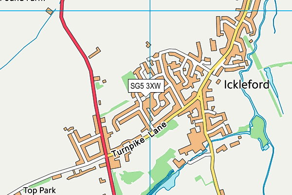 SG5 3XW map - OS VectorMap District (Ordnance Survey) SG5 3XW map - OS VectorMap District (Ordnance Survey)
