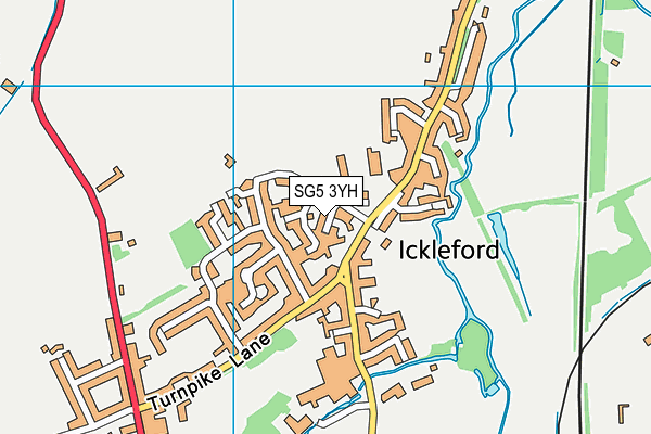 SG5 3YH map - OS VectorMap District (Ordnance Survey) SG5 3YH map - OS VectorMap District (Ordnance Survey)