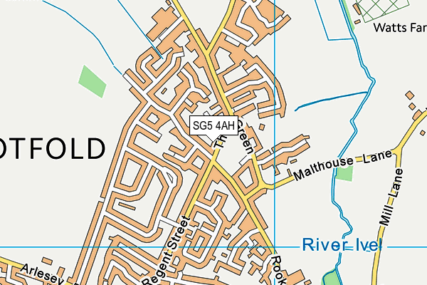SG5 4AH map - OS VectorMap District (Ordnance Survey) SG5 4AH map - OS VectorMap District (Ordnance Survey)