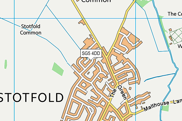 SG5 4DD map - OS VectorMap District (Ordnance Survey) SG5 4DD map - OS VectorMap District (Ordnance Survey)