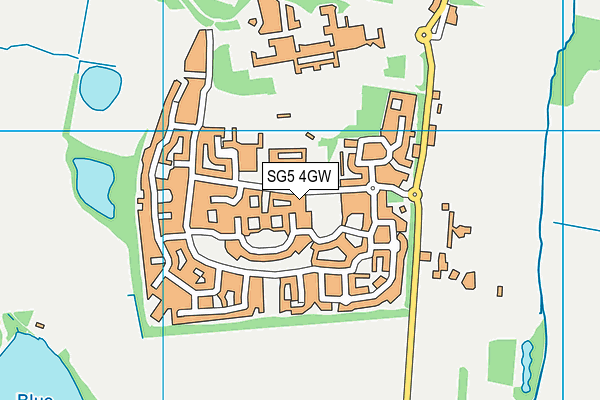 SG5 4GW map - OS VectorMap District (Ordnance Survey) SG5 4GW map - OS VectorMap District (Ordnance Survey)