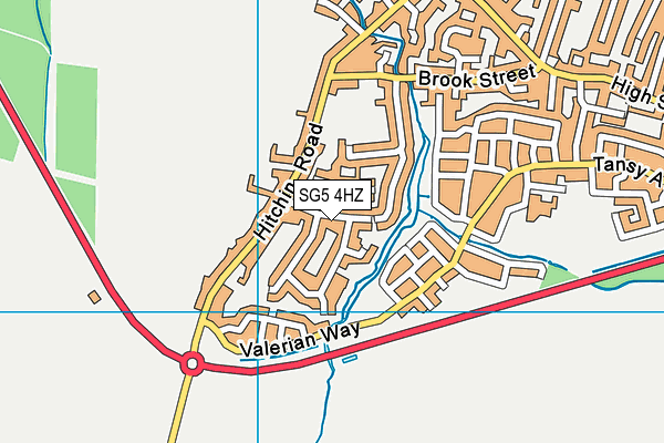 SG5 4HZ map - OS VectorMap District (Ordnance Survey) SG5 4HZ map - OS VectorMap District (Ordnance Survey)