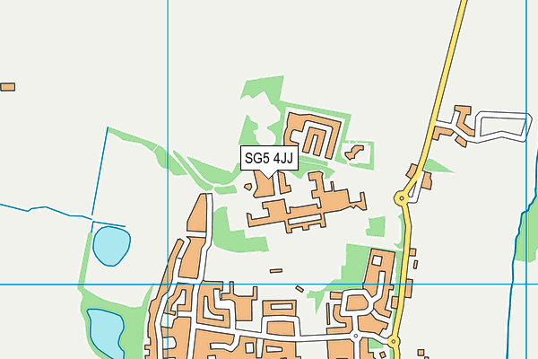 SG5 4JJ map - OS VectorMap District (Ordnance Survey)