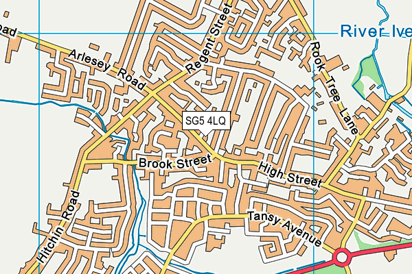 SG5 4LQ map - OS VectorMap District (Ordnance Survey) SG5 4LQ map - OS VectorMap District (Ordnance Survey)