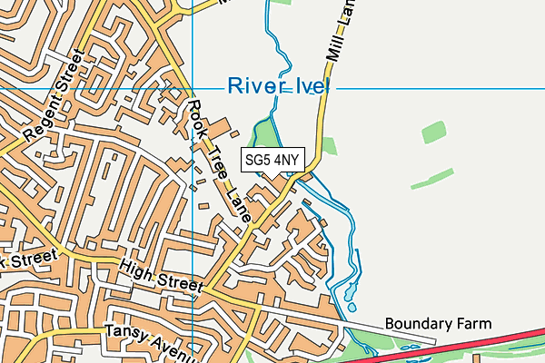 SG5 4NY map - OS VectorMap District (Ordnance Survey)