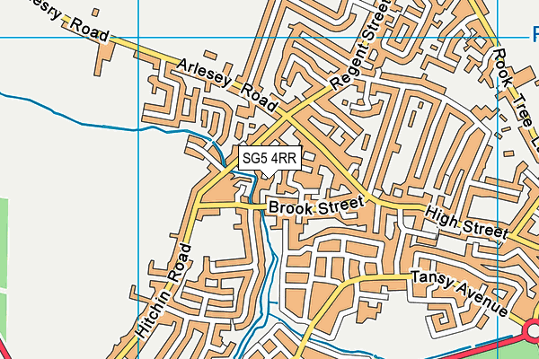 SG5 4RR map - OS VectorMap District (Ordnance Survey) SG5 4RR map - OS VectorMap District (Ordnance Survey)