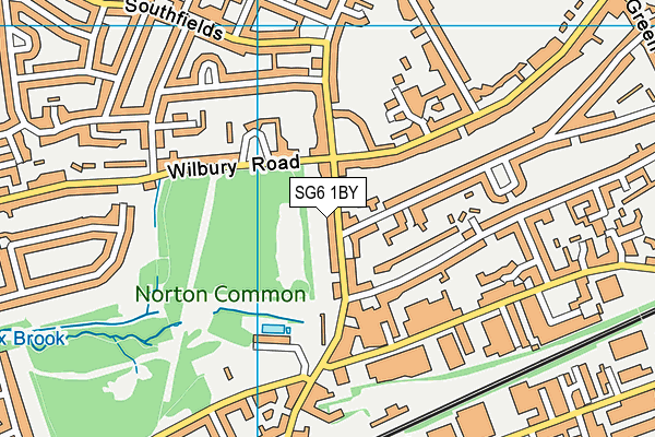 SG6 1BY map - OS VectorMap District (Ordnance Survey) SG6 1BY map - OS VectorMap District (Ordnance Survey)