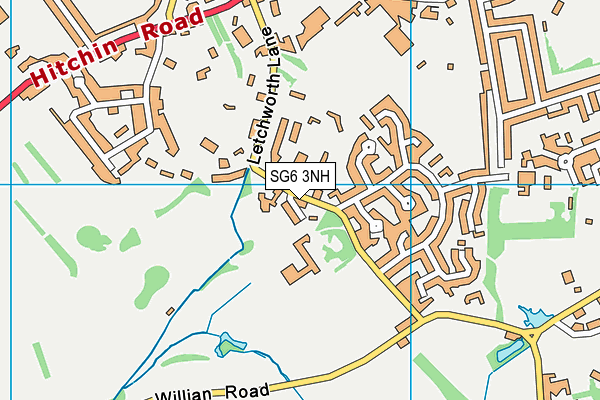 SG6 3NH map - OS VectorMap District (Ordnance Survey) SG6 3NH map - OS VectorMap District (Ordnance Survey)