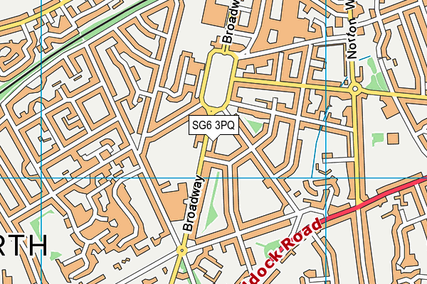 SG6 3PQ map - OS VectorMap District (Ordnance Survey) SG6 3PQ map - OS VectorMap District (Ordnance Survey)