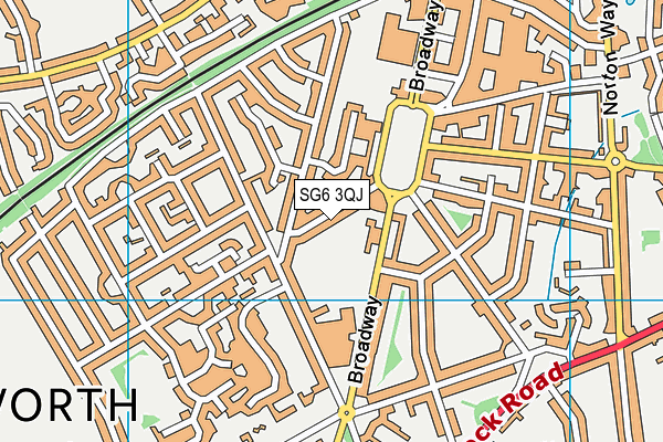 SG6 3QJ map - OS VectorMap District (Ordnance Survey) SG6 3QJ map - OS VectorMap District (Ordnance Survey)