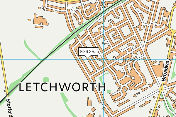 SG6 3RJ map - OS VectorMap District (Ordnance Survey) SG6 3RJ map - OS VectorMap District (Ordnance Survey)
