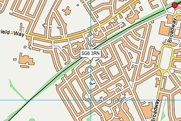 SG6 3RN map - OS VectorMap District (Ordnance Survey) SG6 3RN map - OS VectorMap District (Ordnance Survey)
