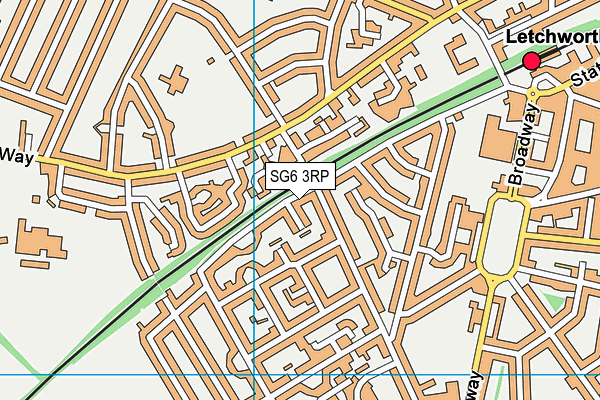 SG6 3RP map - OS VectorMap District (Ordnance Survey) SG6 3RP map - OS VectorMap District (Ordnance Survey)