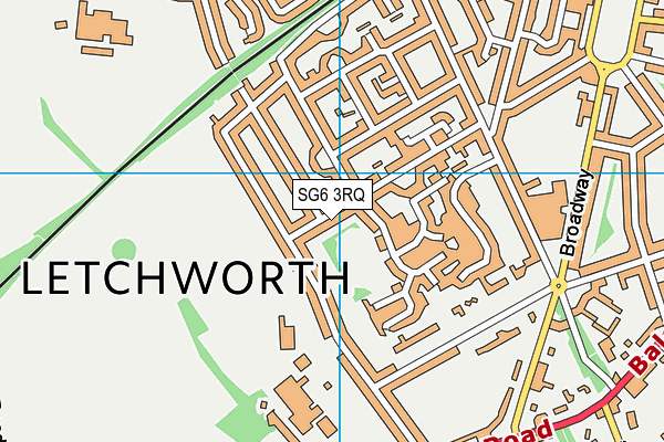 SG6 3RQ map - OS VectorMap District (Ordnance Survey) SG6 3RQ map - OS VectorMap District (Ordnance Survey)