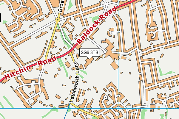 SG6 3TB map - OS VectorMap District (Ordnance Survey) SG6 3TB map - OS VectorMap District (Ordnance Survey)