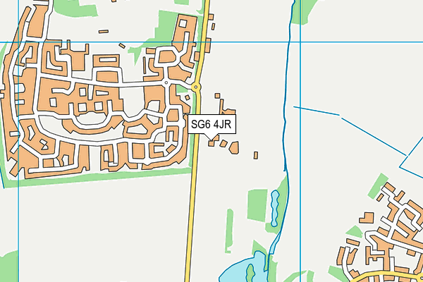 SG6 4JR map - OS VectorMap District (Ordnance Survey) SG6 4JR map - OS VectorMap District (Ordnance Survey)