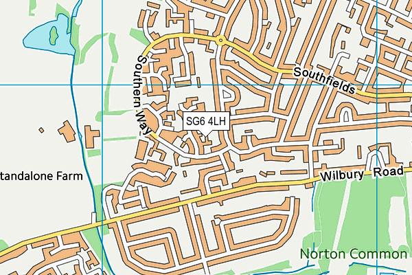 SG6 4LH map - OS VectorMap District (Ordnance Survey) SG6 4LH map - OS VectorMap District (Ordnance Survey)