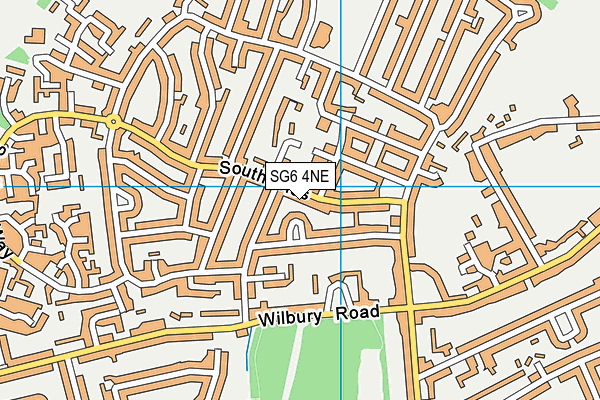 SG6 4NE map - OS VectorMap District (Ordnance Survey) SG6 4NE map - OS VectorMap District (Ordnance Survey)