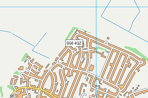 SG6 4QZ map - OS VectorMap District (Ordnance Survey) SG6 4QZ map - OS VectorMap District (Ordnance Survey)