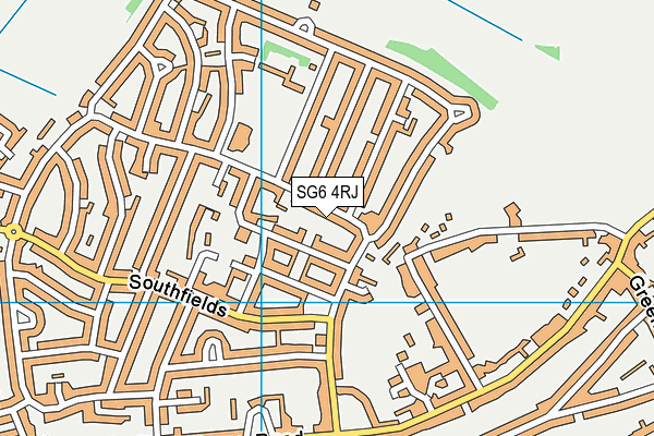 SG6 4RJ map - OS VectorMap District (Ordnance Survey) SG6 4RJ map - OS VectorMap District (Ordnance Survey)