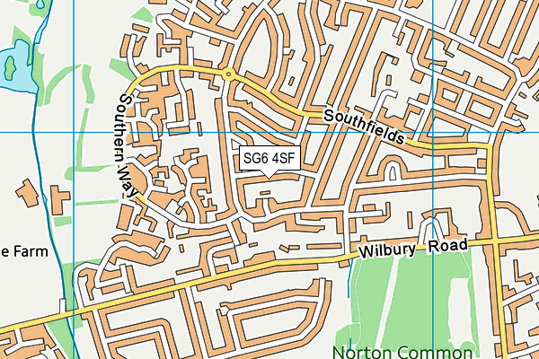 SG6 4SF map - OS VectorMap District (Ordnance Survey) SG6 4SF map - OS VectorMap District (Ordnance Survey)