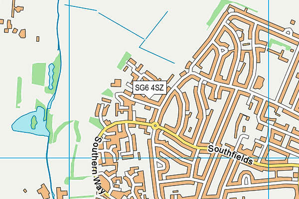 SG6 4SZ map - OS VectorMap District (Ordnance Survey) SG6 4SZ map - OS VectorMap District (Ordnance Survey)