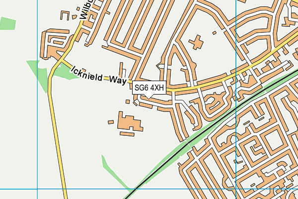 SG6 4XH map - OS VectorMap District (Ordnance Survey) SG6 4XH map - OS VectorMap District (Ordnance Survey)