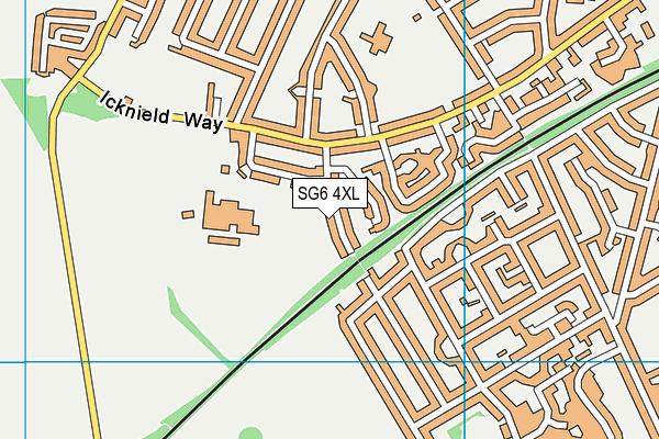 SG6 4XL map - OS VectorMap District (Ordnance Survey) SG6 4XL map - OS VectorMap District (Ordnance Survey)
