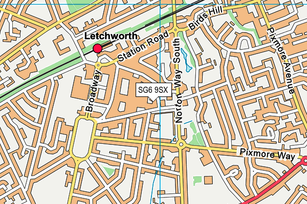 SG6 9SX map - OS VectorMap District (Ordnance Survey) SG6 9SX map - OS VectorMap District (Ordnance Survey)