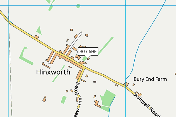 SG7 5HF map - OS VectorMap District (Ordnance Survey) SG7 5HF map - OS VectorMap District (Ordnance Survey)
