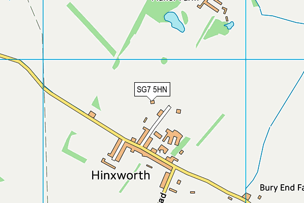 SG7 5HN map - OS VectorMap District (Ordnance Survey) SG7 5HN map - OS VectorMap District (Ordnance Survey)