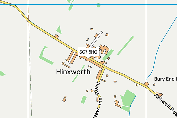 SG7 5HQ map - OS VectorMap District (Ordnance Survey) SG7 5HQ map - OS VectorMap District (Ordnance Survey)