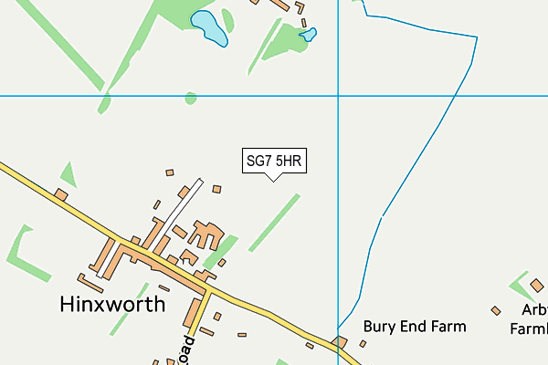 SG7 5HR map - OS VectorMap District (Ordnance Survey) SG7 5HR map - OS VectorMap District (Ordnance Survey)