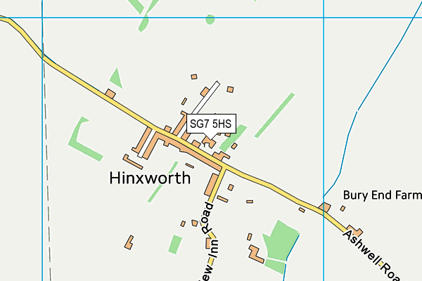 SG7 5HS map - OS VectorMap District (Ordnance Survey) SG7 5HS map - OS VectorMap District (Ordnance Survey)