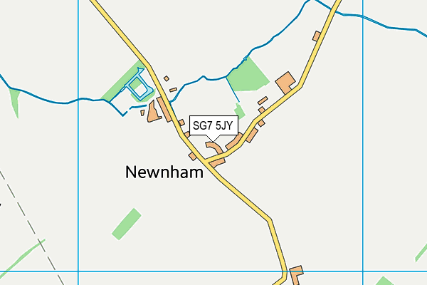 SG7 5JY map - OS VectorMap District (Ordnance Survey)