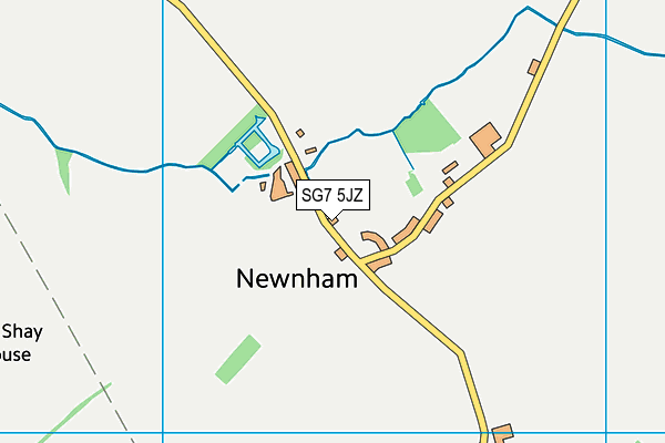 SG7 5JZ map - OS VectorMap District (Ordnance Survey) SG7 5JZ map - OS VectorMap District (Ordnance Survey)