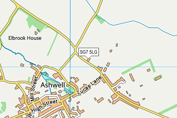 SG7 5LG map - OS VectorMap District (Ordnance Survey) SG7 5LG map - OS VectorMap District (Ordnance Survey)