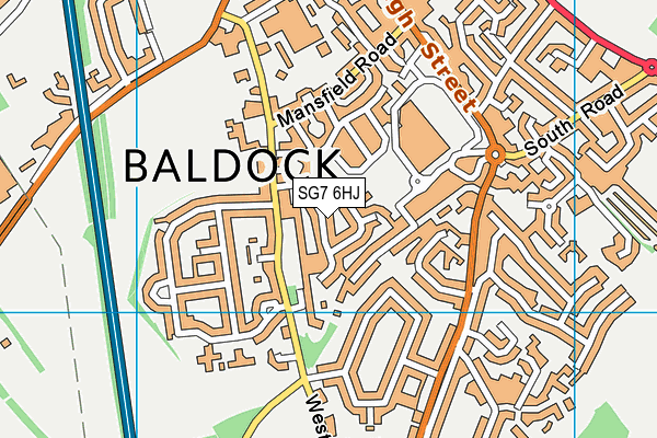 SG7 6HJ map - OS VectorMap District (Ordnance Survey) SG7 6HJ map - OS VectorMap District (Ordnance Survey)