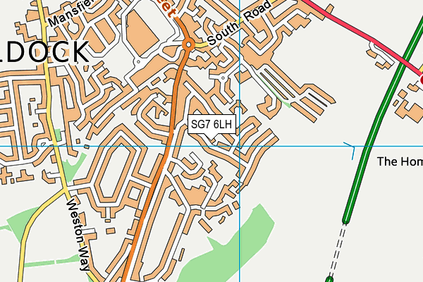 SG7 6LH map - OS VectorMap District (Ordnance Survey) SG7 6LH map - OS VectorMap District (Ordnance Survey)