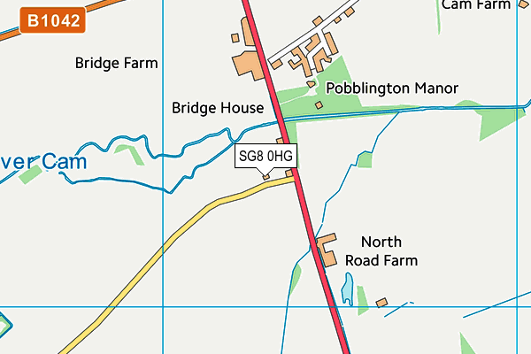 SG8 0HG map - OS VectorMap District (Ordnance Survey) SG8 0HG map - OS VectorMap District (Ordnance Survey)