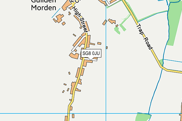 SG8 0JU map - OS VectorMap District (Ordnance Survey)