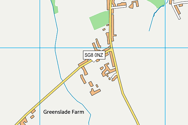 SG8 0NZ map - OS VectorMap District (Ordnance Survey) SG8 0NZ map - OS VectorMap District (Ordnance Survey)