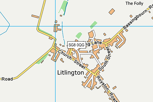 SG8 0QG map - OS VectorMap District (Ordnance Survey) SG8 0QG map - OS VectorMap District (Ordnance Survey)