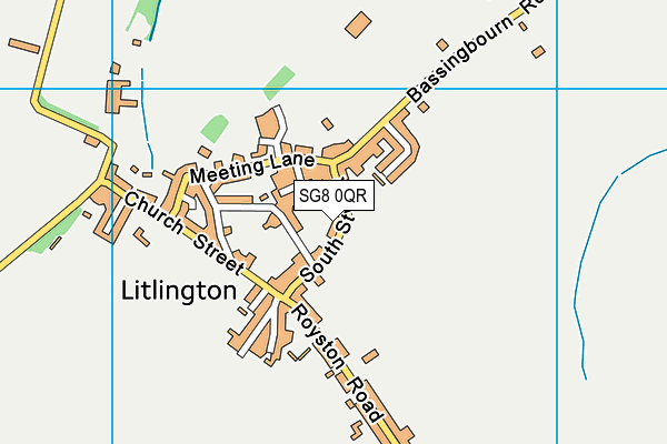 SG8 0QR map - OS VectorMap District (Ordnance Survey) SG8 0QR map - OS VectorMap District (Ordnance Survey)