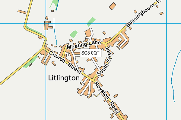 SG8 0QT map - OS VectorMap District (Ordnance Survey) SG8 0QT map - OS VectorMap District (Ordnance Survey)