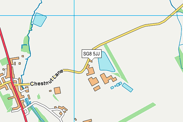 SG8 5JJ map - OS VectorMap District (Ordnance Survey) SG8 5JJ map - OS VectorMap District (Ordnance Survey)