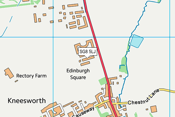 SG8 5LJ map - OS VectorMap District (Ordnance Survey) SG8 5LJ map - OS VectorMap District (Ordnance Survey)
