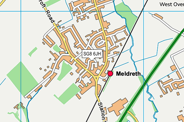 SG8 6JH map - OS VectorMap District (Ordnance Survey) SG8 6JH map - OS VectorMap District (Ordnance Survey)