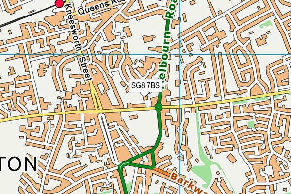 SG8 7BS map - OS VectorMap District (Ordnance Survey) SG8 7BS map - OS VectorMap District (Ordnance Survey)